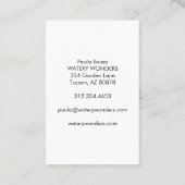 水ぬるまスイミングプール清掃庭師 名刺 (裏面)