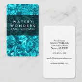 水ぬるまスイミングプール清掃庭師 名刺 (正面/裏面)