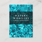 水ぬるまスイミングプール清掃庭師 名刺 (正面)