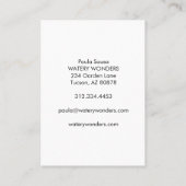 水ぬるまスイミングプール清掃庭師 名刺 (裏面)