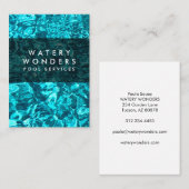 水ぬるまスイミングプール清掃庭師 名刺 (正面/裏面)