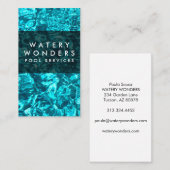 水ぬるまスイミングプール清掃庭師 名刺 (正面/裏面)