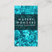 水ぬるまスイミングプール清掃庭師 名刺 (正面)
