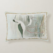 水のそばの黒い首のスチル アクセントクッション (正面)