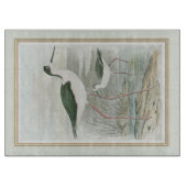 水のそばの黒い首のスチル カッティングボード (正面)