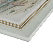 水のそばの黒い首のスチル カッティングボード (角)