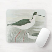 水のそばの黒い首のスチル マウスパッド (マウス)