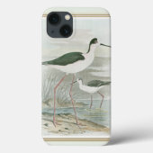 水のそばの黒い首のスチル Case-Mate iPhoneケース (裏面)