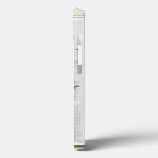 水のそばの黒い首のスチル Case-Mate iPhoneケース (裏面 / 左)