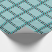 水のためチョコレート格子縞 ラッピングペーパー (角)