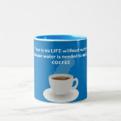 水のない命はない ツートーンマグカップ (中央)
