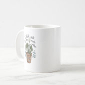 水のやりすぎ - 面白い植物マグカップ コーヒーマグカップ (正面左)