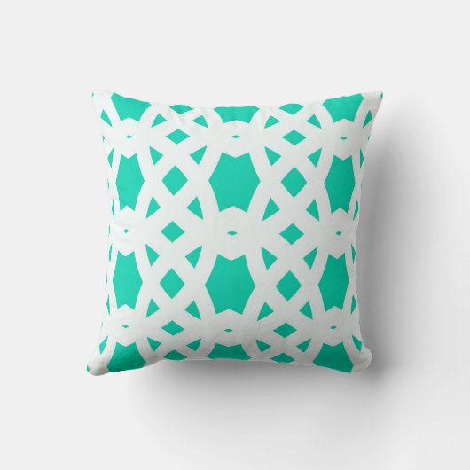 水のアラビア格子 クッション (裏面)