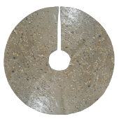 水のエッジストーンシェルビーチ海砂の夏 ブラッシュドポリエステルツリースカート (正面)