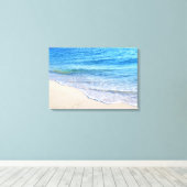 水のエッジ4 キャンバスプリント (インサイチュ (ウッドフロア))