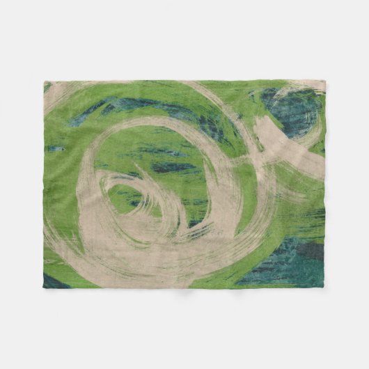 水のエッジ フリースブランケット (正面(横))