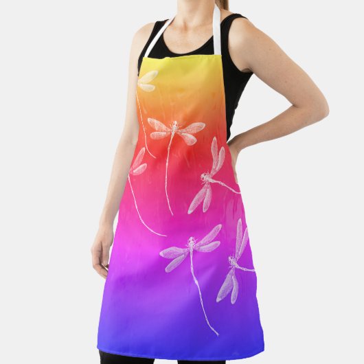 水のエプロンにトンボを乗せる エプロン (インサイチュ)