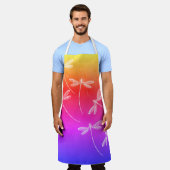 水のエプロンにトンボを乗せる エプロン (着用した状態)