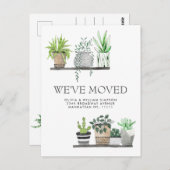 水のエレガント色の庭の成長の動く発表 ポストカード (正面/裏面)