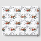 水のエレガント色の素朴クリスマス ゲストブック (裏面)