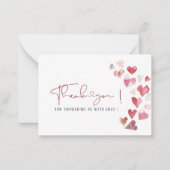 水のエレガント色は少し甘い ノートカード (正面)