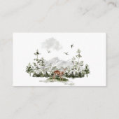 水のエレガント色は、冒険を再び始める エンクロージャーカード (裏面)