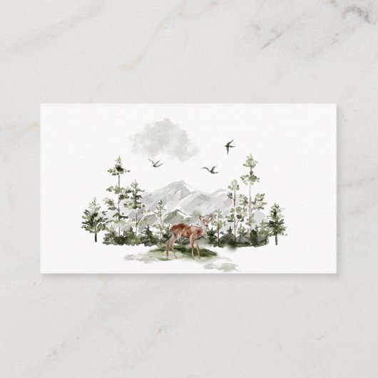 水のエレガント色は、冒険を再び始める エンクロージャーカード (裏面)