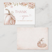 水のエレガント色甘い小さなかぼちゃが乗っている ノートカード (正面/裏面)