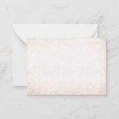 水のエレガント色甘い小さなかぼちゃが乗っている ノートカード (裏面)