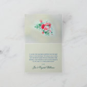 水のカスタム4の写真の結婚式のサンキューカード サンキューカード (内部)