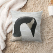 水のカナダのガチョウ クッション (ブランケット)