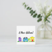 水のカラフルカラーハウス新しいアドレスカード エンクロージャーカード (スタンド正面)