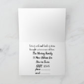 水のカラフルカラーハウス新しいアドレスカード 案内状 (内部)