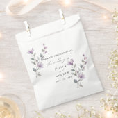 水のカラーフローラの結婚スクリプト フェイバーバッグ (クリップ留めされた状態)