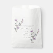 水のカラーフローラの結婚スクリプト フェイバーバッグ (正面)