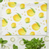 水のカラーレモン キッチンタオル (折り畳み)