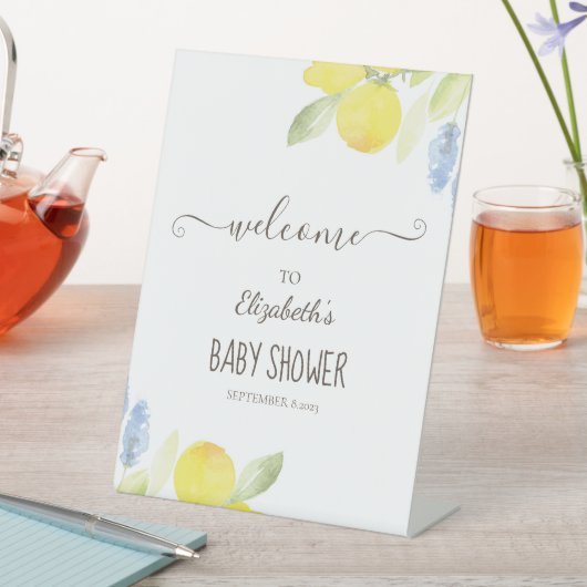 水のカラーレモン 台座サイン (インサイチュ)