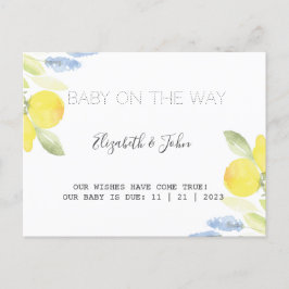 水のカラーレモン 案内ポストカード