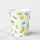 水のカラーレモン 紙コップ (正面)