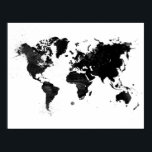 水のカラーワールドマップ ポスター<br><div class="desc">水のカラーワールドマップ</div>