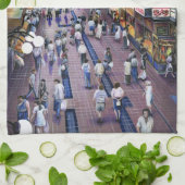 水のクローゼットは？ブダペスト キッチンタオル (折り畳み)