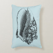 水のコンシュの貝 アクセントクッション (正面(垂直))