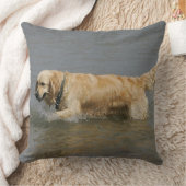 水のゴールデン・リトリーバー クッション (ブランケット)