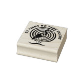 水のシルエットに立つブラッククレーン ラバースタンプ (スタンプ)