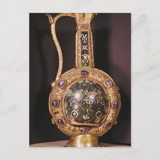 水のジャグがシャルルマーニュに贈られた ポストカード (正面)