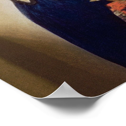 水のジャグを持つ若い女性, c.1662 ポスター (角)