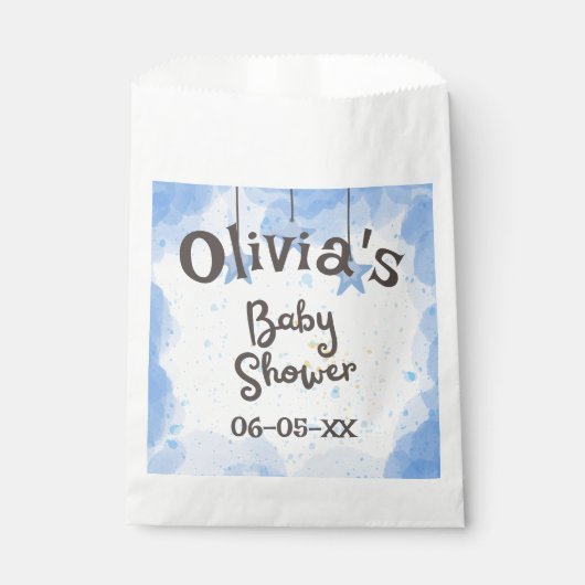 水のスプラッシュ色のおもしろい: パーソナライズされた フェイバーバッグ (正面)