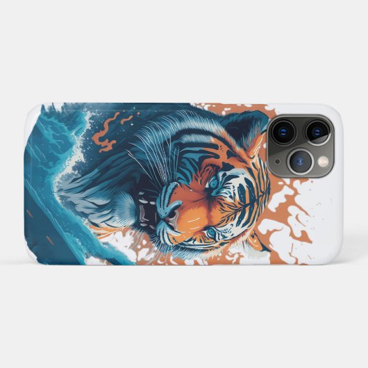 水のタイガー – 虎の恋人のための完璧な贈り物 Case-Mate iPhoneケース (裏面(横))