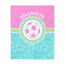 水のタイルとの三色のパステル調のサッカー