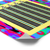 水のタップ:ランニングの水の蛇口の光学錯覚 ポスター (角)